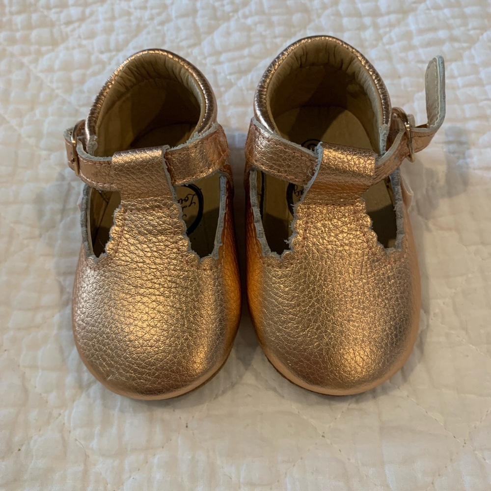 Little Love Bug Sz 3 Rose Gold Mary Janes